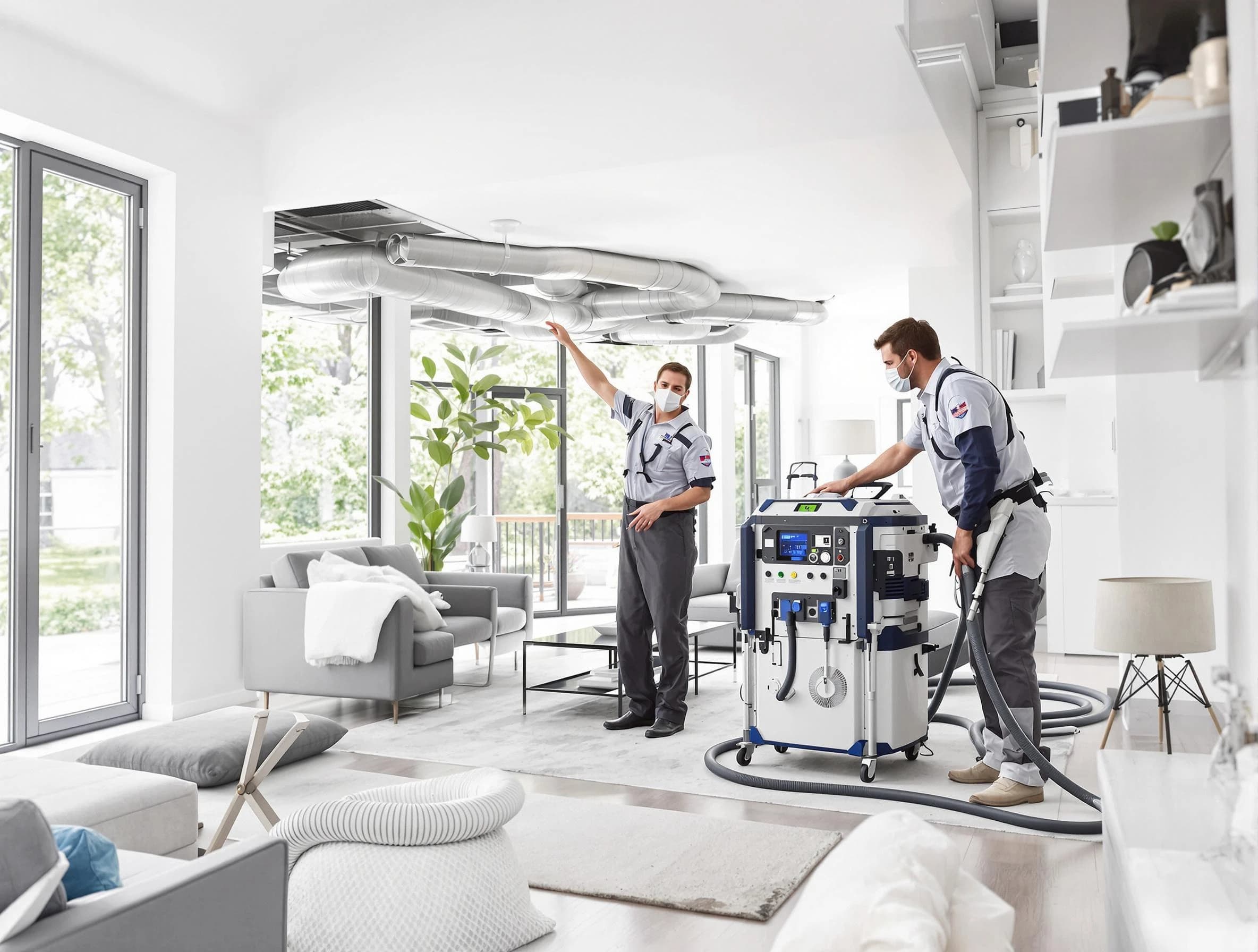 Lake Wilderness Air Duct Cleaning professional conducting pure air duct cleaning with state-of-the-art equipment in Lake Wilderness